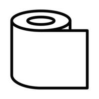 Adhesive tape roll icon in illustration. Editable stroke. vector