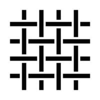 Textile fabric icon in minimal outline design. Editable stroke. vector