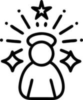 Bokeh lights with Reyes Magos and radiant beams with copy space Set 2 vector