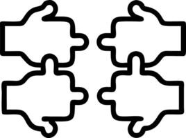 Bokeh digital art with team hands connecting puzzle pieces copy space above. vector