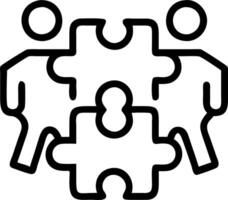 Bokeh digital art with team holding puzzle pieces together copy space above. vector