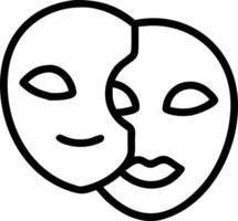 Bokeh digital art of traditional masks fading into soft light with copy space on the side. vector