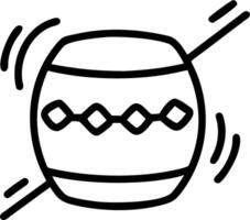 Bokeh digital art of traditional drums with motion blur and copy space on the right. vector