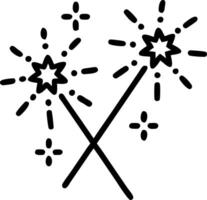 Bokeh digital art of sparklers creating light trails copy space below. Set 10 vector