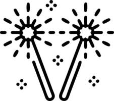 Bokeh digital art of sparklers creating light trails copy space below. Set 3 vector