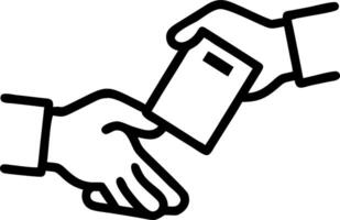 Bokeh digital art of hands exchanging red envelopes with ample copy space below. vector