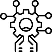 Bokeh digital art of engineers developing smart infrastructure with abstract elements and copy space vector