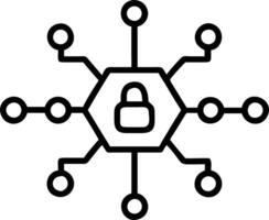 Bokeh digital art of cybersecurity networks with copy space vector
