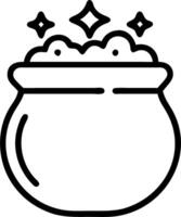 Bokeh digital art of a traditional pot overflowing with grains and copy space at the bottom. vector