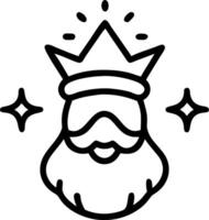 Bokeh background with Reyes Magos and radiant halos with copy space Set 3 vector