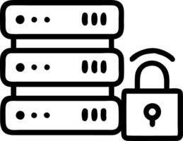 Bokeh digital art of secure data centers with copy space vector