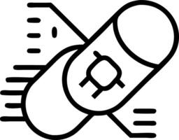 Bokeh digital art of medicine capsule transforming into a microchip and copy space vector