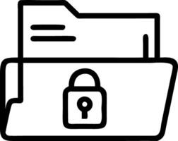 Bokeh digital art of electronic health records folder with digital lock and copy space vector