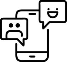 Bokeh digital art of customers interacting with AI chatbots over devices vector