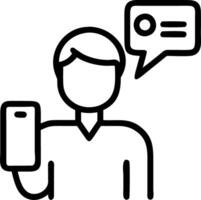Bokeh digital art of CEO using smart device for digital transformation with copy space vector