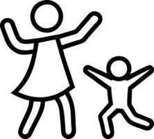 Bokeh Digital Art of a Parent Playing with Child Before School vector