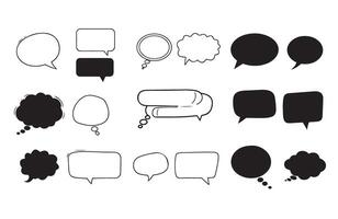 Abstract Speech Bubble Designs vector
