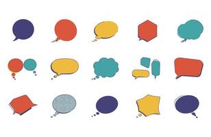 Minimalist Speech Balloons for Design Needs vector