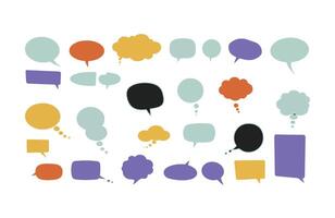 Abstract Speech Shapes for Media Communication vector