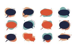Minimalist Speech Balloons for Messaging and Graphic Media Projects vector