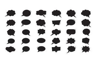 Artistic Dialogue Shapes for Media and Communication Applications vector