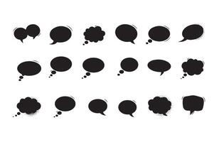 Geometric Dialogue Shapes for Creative Media Projects vector