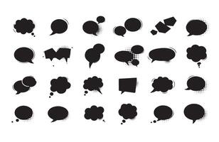 Abstract Thought Shapes for Media and Graphic Design Projects vector