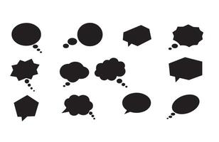 Abstract Dialogue Balloons for Media and Artistic Messaging Designs vector
