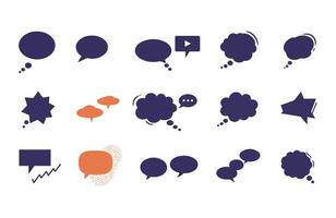 Geometric Speech Balloons for Modern Design and Communication Needs vector