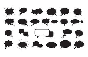 Geometric Thought Balloons for Communication and Graphic Media Projects vector