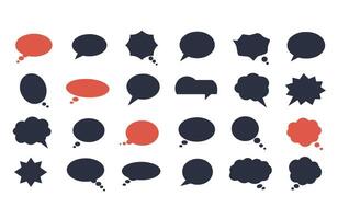 Geometric Speech Balloons for Modern Art and Design Applications vector