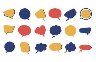Monochrome Thought Balloons for Creative Art and Design Projects vector