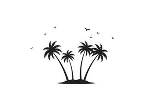 Refreshing Oasis Surrounded by Palm Trees vector