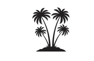 Beautiful Palm Trees in a Relaxing Oasis vector