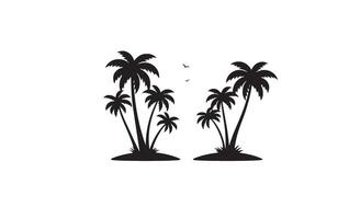 Refreshing Breeze Through Tall Palm Trees vector