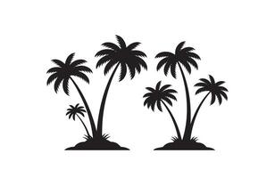 Relaxing Tropical Scene with Palm Trees vector