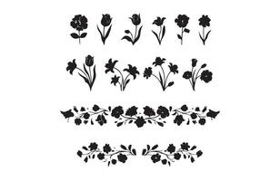Elegant Floral Ornament Pattern Art for Craft Projects vector