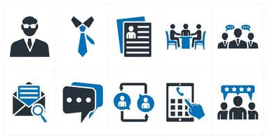 A set of 10 mix icons as businessman, tie, user details vector