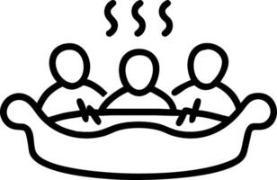 Candid shot of friends enjoying a hydrotherapy pool copy space below. Set 2 vector