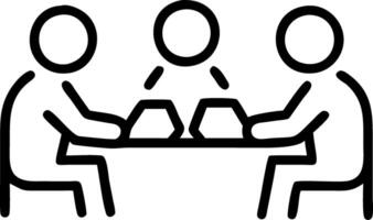 Candid shot of a family sharing a meal and discussing stories copy space on the side. vector