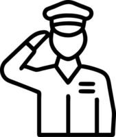 Candid photo of veterans saluting with copy space on the left. vector