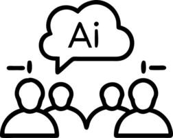 Candid photo of tech innovators collaborating on AI projects for business innovation with copy space vector