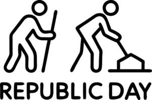 Candid photo of people participating in a community service project with copy space to the side. Set 3 vector