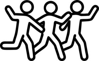 Candid photo of colleagues on a charity fun run copy space above. vector