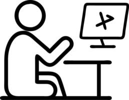 Candid photo of an engineer performing finite element analysis on a computer with copy space vector
