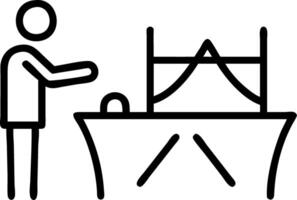 Candid photo of an engineer performing structural analysis on a bridge model with copy space vector