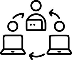 Candid photo of a remote team using collaborative software for innovative project management with copy space Set 2 vector