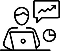 Candid photo of a business analyst using AI powered tools for collaborative data analysis with copy space vector