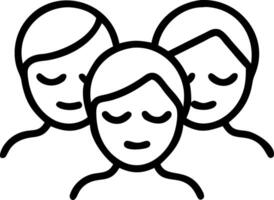 Candid image of group doing facial masks together copy space above. vector