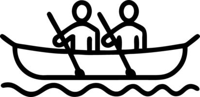 Candid image of friends enjoying a group canoe trip on a lake copy space below. vector